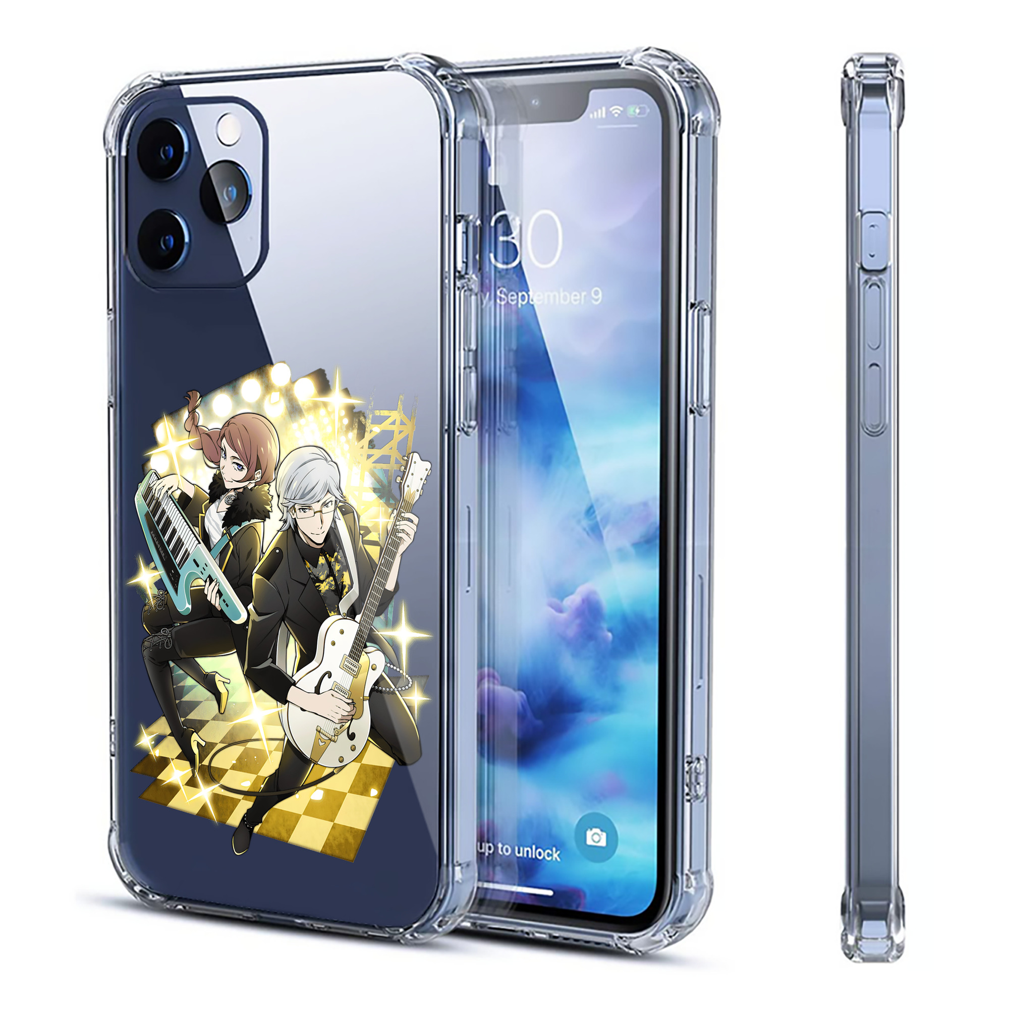 （画像用） 文豪ストレイドッグス Bungo Stray Dogs 【iPhone 12シリーズ対応】透明スマホケース（クリアソフトケース）